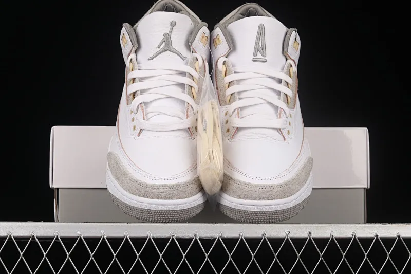 All categories Air Jordan Jordan series basketball shoes Air Jordan 3 foreign trade version Air Jordan 3 Retro SP "Medium Grey" AJ3 Joe 3 meters white gray burst pattern DH3434-110